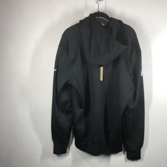Nike NFL New Orleans Saints black hooded sweatshirt size large - Picture 8 of 12